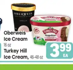 Tony’s Fresh Market Oberweis Ice Cream, 16 oz Turkey Hill Ice Cream, 46-48oz offer