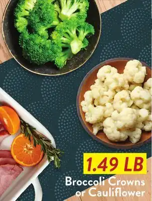 Fresh Thyme Broccoli Crowns or Cauliflower offer