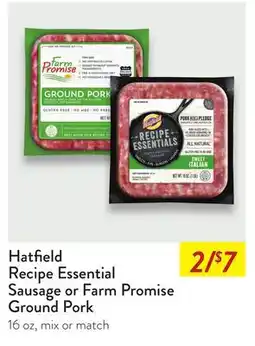 Fresh Thyme Hatfield Recipe Essential Sausage or Farm Promise Ground Pork offer