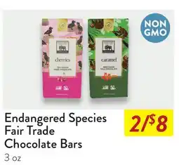 Fresh Thyme Endangered Species Fair Trade Chocolate Bars offer