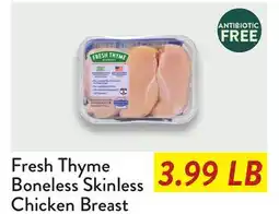 Fresh Thyme Fresh Thyme Boneless Skinless Chicken Breast offer
