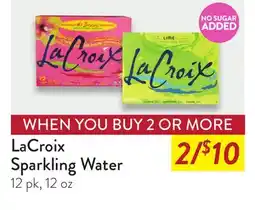 Fresh Thyme LaCroix Sparkling Water offer