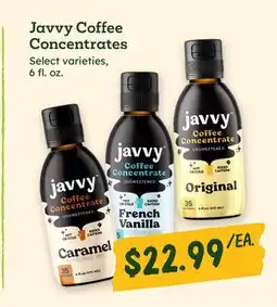 Sprouts Farmers Market Javvy Coffee Concentrates offer