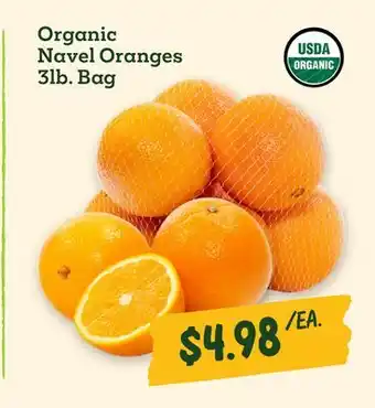 Sprouts Farmers Market Organic Navel Oranges offer