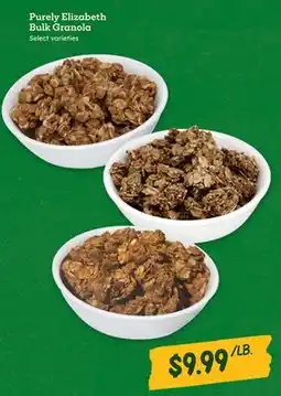 Sprouts Farmers Market Purely Elizabeth Bulk Granola offer