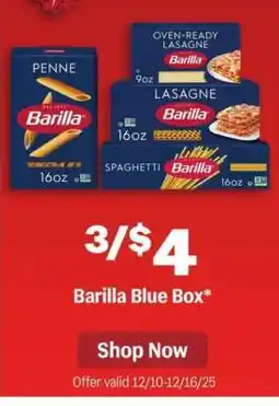 Meijer Barilla Blue Box offer