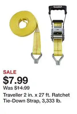 Tractor Supply Company Traveller 2 in. x 27 ft. Ratchet Tie-Down Strap, 3,333 lb offer