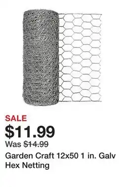 Tractor Supply Company Garden Craft 12x50 1 in. Galv Hex Netting offer