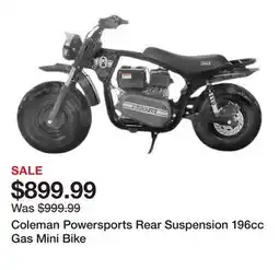 Tractor Supply Company Coleman Powersports Rear Suspension 196cc Gas Mini Bike offer