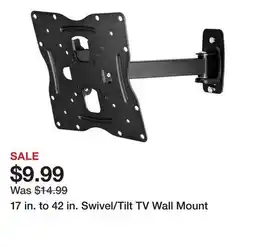 Harbor Freight Tools 17 in. to 42 in. Swivel/Tilt TV Wall Mount offer