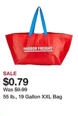Harbor Freight Tools 55 lb., 19 Gallon XXL Bag offer