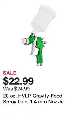 Harbor Freight Tools 20 oz. HVLP Gravity-Feed Spray Gun, 1.4 mm Nozzle offer
