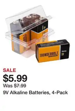 Harbor Freight Tools 9V Alkaline Batteries, 4-Pack offer