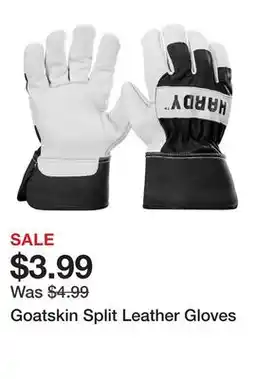 Harbor Freight Tools Goatskin Split Leather Gloves offer