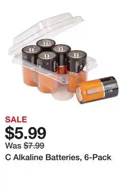 Harbor Freight Tools C Alkaline Batteries, 6-Pack offer