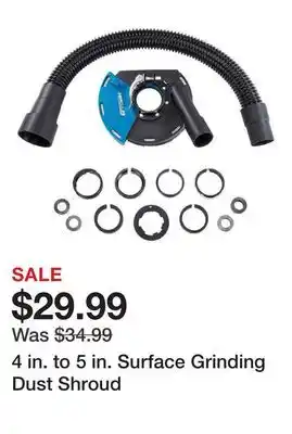 Harbor Freight Tools 4 in. to 5 in. Surface Grinding Dust Shroud offer