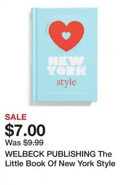 Marshalls WELBECK PUBLISHING The Little Book Of New York Style offer