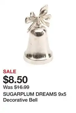 Marshalls SUGARPLUM DREAMS 9x5 Decorative Bell offer