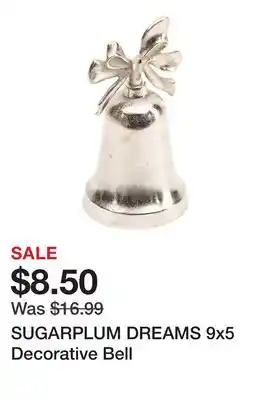 Marshalls SUGARPLUM DREAMS 9x5 Decorative Bell offer