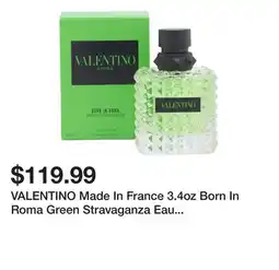 Marshalls VALENTINO Made In France 3.4oz Born In Roma Green Stravaganza Eau De Parfum offer