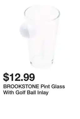 Marshalls BROOKSTONE Pint Glass With Golf Ball Inlay offer