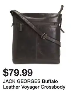 Marshalls JACK GEORGES Buffalo Leather Voyager Crossbody offer