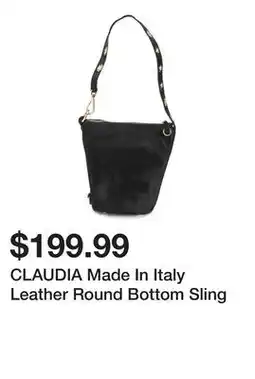 Marshalls CLAUDIA Made In Italy Leather Round Bottom Sling offer