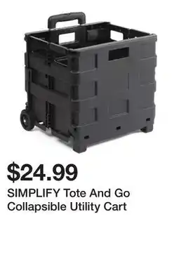 Marshalls SIMPLIFY Tote And Go Collapsible Utility Cart offer