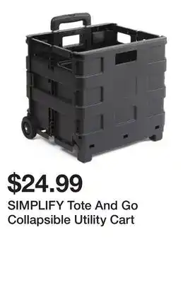 Marshalls SIMPLIFY Tote And Go Collapsible Utility Cart offer