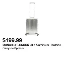 Marshalls MONCRIEF LONDON 20in Aluminium Hardside Carry-on Spinner offer