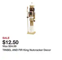 Marshalls TINSEL AND FIR King Nutcracker Decor offer