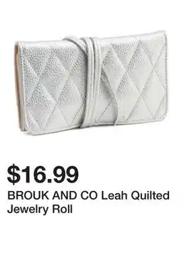 Marshalls BROUK AND CO Leah Quilted Jewelry Roll offer