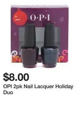 Marshalls OPI 2pk Nail Lacquer Holiday Duo offer
