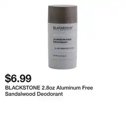 Marshalls BLACKSTONE 2.8oz Aluminum Free Sandalwood Deodorant offer
