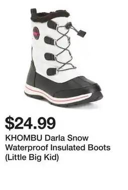 Marshalls KHOMBU Darla Snow Waterproof Insulated Boots (Little Big Kid) offer