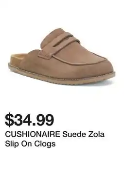 Marshalls CUSHIONAIRE Suede Zola Slip On Clogs offer