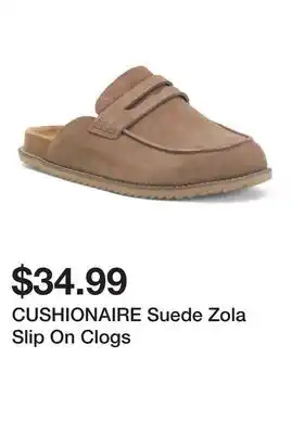 Marshalls CUSHIONAIRE Suede Zola Slip On Clogs offer