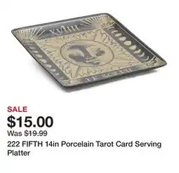 Marshalls 222 FIFTH 14in Porcelain Tarot Card Serving Platter offer