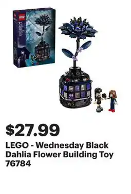 Best Buy LEGO - Wednesday Black Dahlia Flower Building Toy 76784 offer