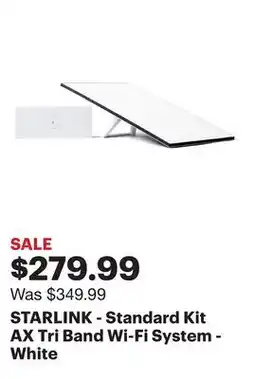 Best Buy STARLINK - Standard Kit AX Tri Band Wi-Fi System - White offer