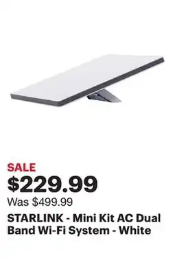 Best Buy STARLINK - Mini Kit AC Dual Band Wi-Fi System - White offer