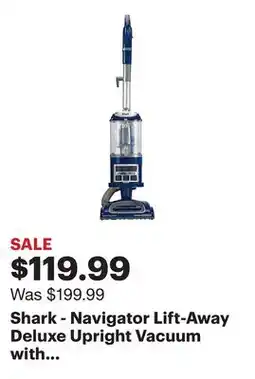 Best Buy Shark - Navigator Lift-Away Deluxe Upright Vacuum with Anti-Allergen Complete Seal - Blue offer