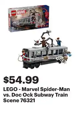 Best Buy LEGO - Marvel Spider-Man vs. Doc Ock Subway Train Scene 76321 offer