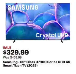 Best Buy Samsung - 65 Class U7900 Series UHD 4K Smart Tizen TV (2025) offer