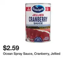 Wegmans Ocean Spray Sauce, Cranberry, Jellied offer