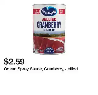 Wegmans Ocean Spray Sauce, Cranberry, Jellied offer