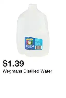Wegmans Wegmans Distilled Water offer