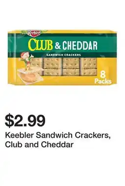 Wegmans Keebler Sandwich Crackers, Club and Cheddar offer