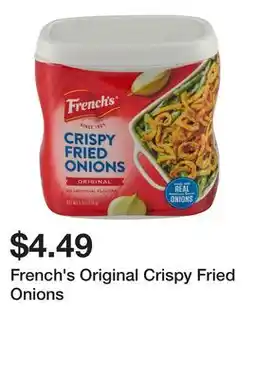 Wegmans French's Original Crispy Fried Onions offer