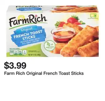 Wegmans Farm Rich Original French Toast Sticks offer